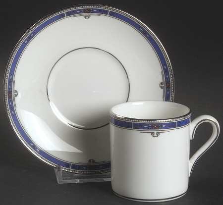 Kingsbridge Bond Shape Demitasse Cup and Saucer Set