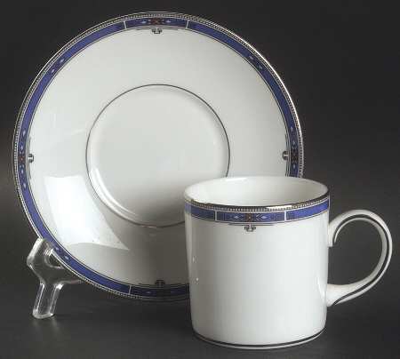 Kingsbridge Can Shape Demitasse Cup and Saucer Set