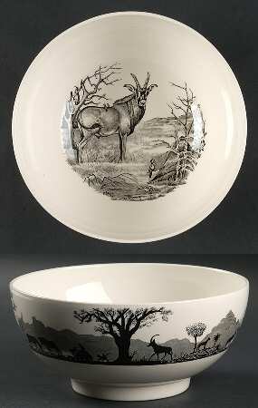 Kruger National Park Kruger Park Stamp 8" Round Vegetable Bowl