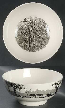 Kruger National Park Kruger Park Stamp 8" Round Vegetable Bowl