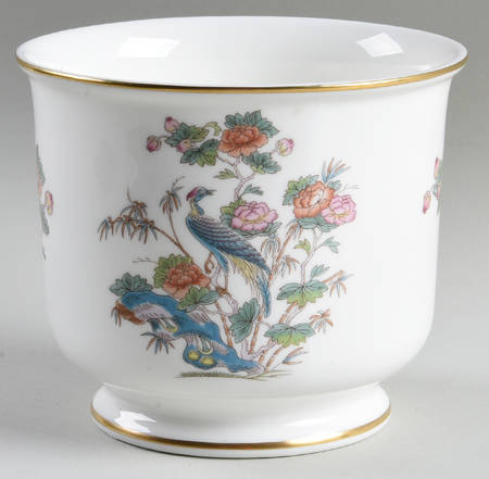 Kutani Crane Small Cachepot