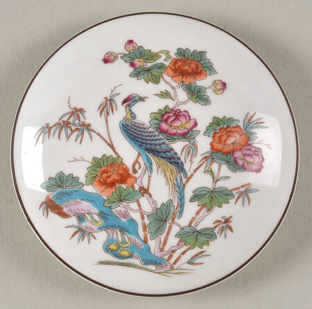 Kutani Crane Lid for 2" Round Box