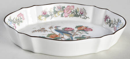 Kutani Crane Silver Tray
