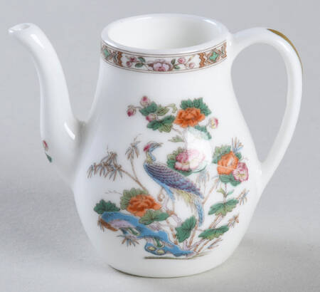 Kutani Crane Miniature Coffee Pot No Lid