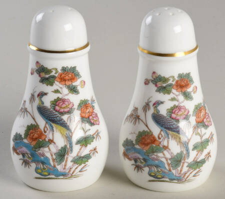 Kutani Crane Salt & Pepper Set