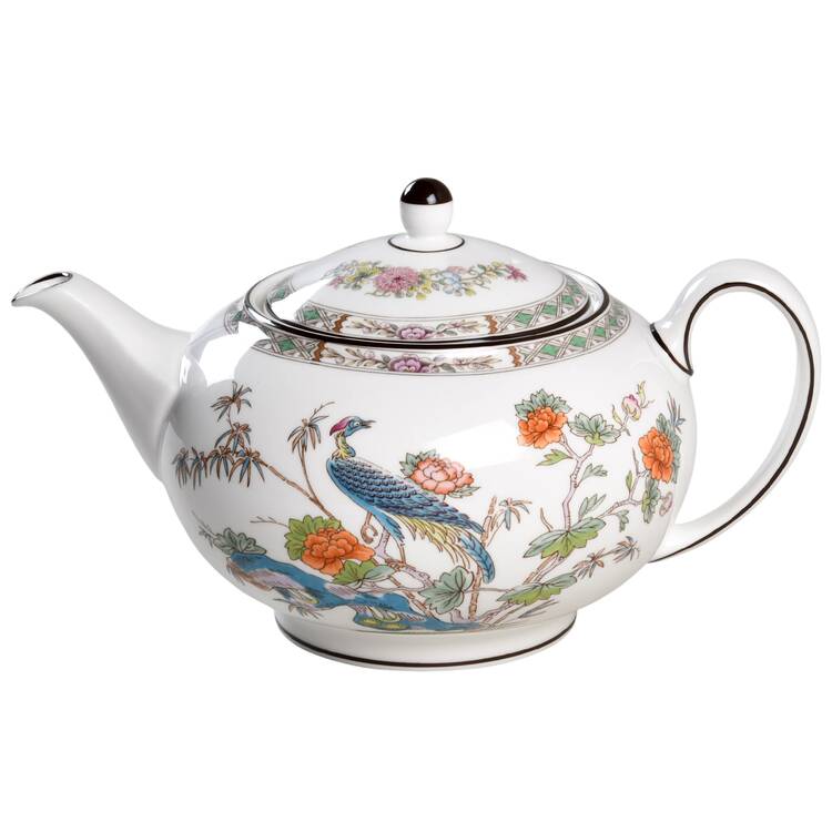 Kutani Crane Teapot & Lid