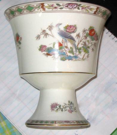 Kutani Crane 6" Cachepot
