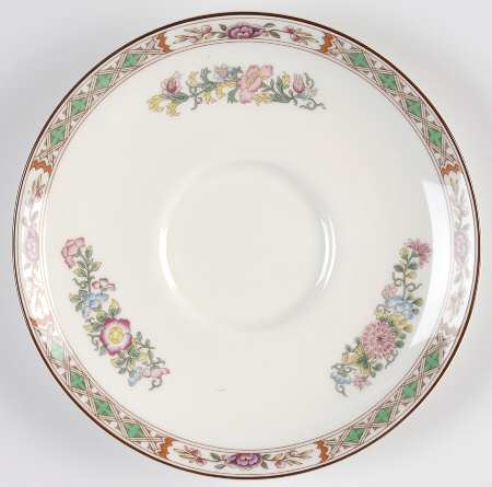 Kutani Crane Saucer for Cream Soup Bowl