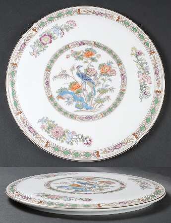 Kutani Crane Cake Plate