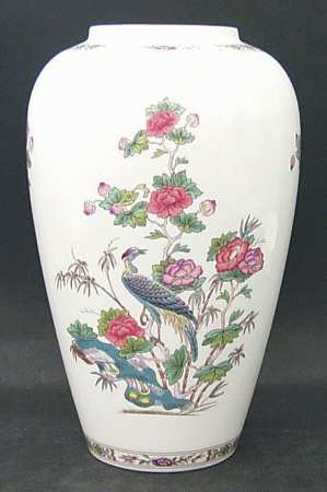 Kutani Crane Ginger Jar No Lid