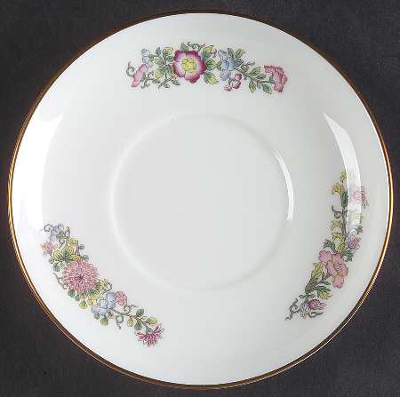 Kutani Crane Saucer for Can Shape Demitasse Cup