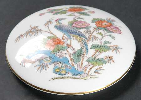 Kutani Crane Lid for 3" Round Fluted Box
