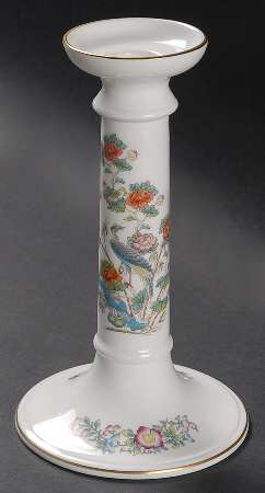 Kutani Crane 7" Candlestick