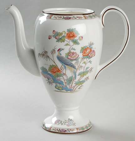 Kutani Crane Coffee Pot No Lid
