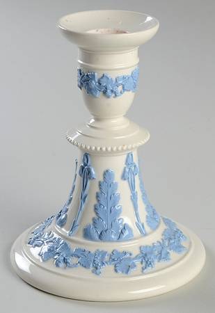 Lavender on Cream Color (Plain) 5" Candlestick