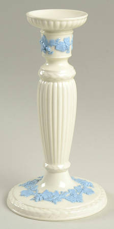 Lavender on Cream Color (Plain) 7" Candlestick