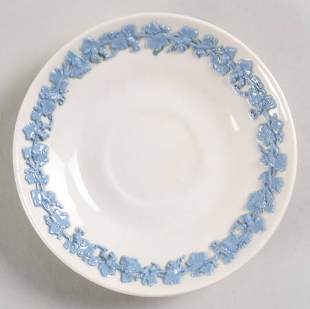 Lavender on Cream Color (Plain) Saucer