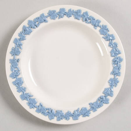 Lavender on Cream Color (Plain) Bread & Butter Plate