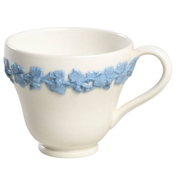 Lavender on Cream Color (Plain) Footed Demitasse Cup
