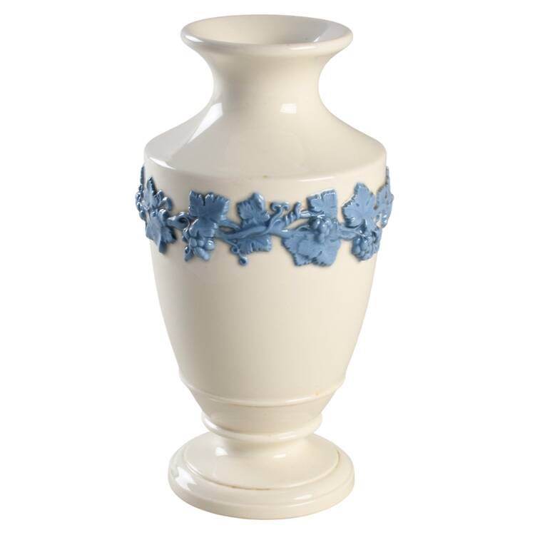 Lavender on Cream Color (Plain) 6" Vase by Wedgwood