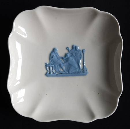 Lavender on Cream Color (Plain) Square Tray