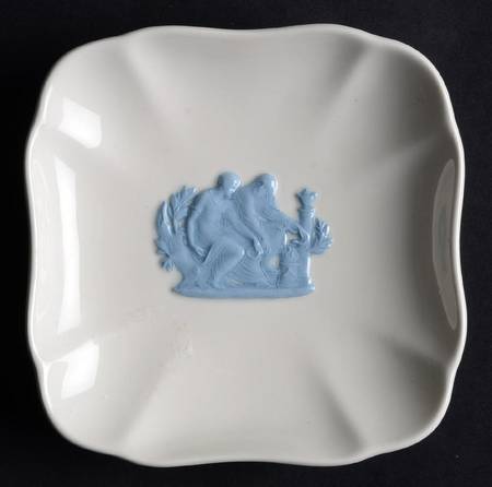 Lavender on Cream Color (Plain) Square Tray