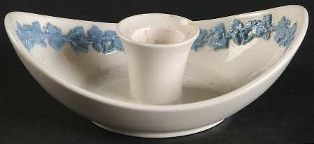 Lavender on Cream Color (Plain) Single Light Candlestick