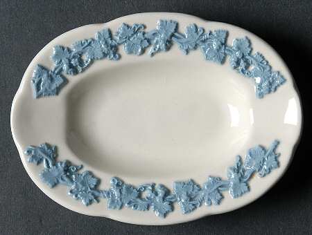 Lavender on Cream Color (Plain) 4" Oval Ashtray