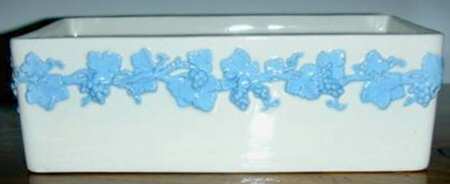 Lavender on Cream Color (Plain) Rectangular Box, No Lid