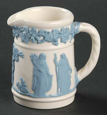 Lavender on Cream Color (Plain) Creamer by Wedgwood