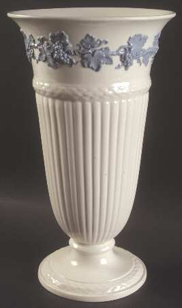 Lavender on Cream Color (Plain) 13" Vase