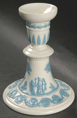 Lavender on Cream Color (Plain) 5" Candlestick