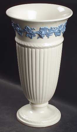 Lavender on Cream Color (Plain) 11" Vase