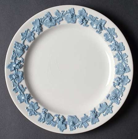 Lavender on Cream Color (Plain) Salad Plate