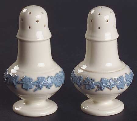 Lavender on Cream Color (Plain) Salt & Pepper Set