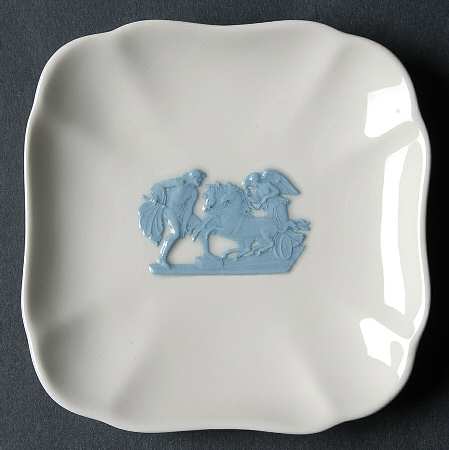 Lavender on Cream Color (Plain) Square Tray