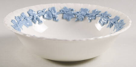 Lavender on Cream Color (Shell Edge) Coupe Cereal Bowl by Wedgwood