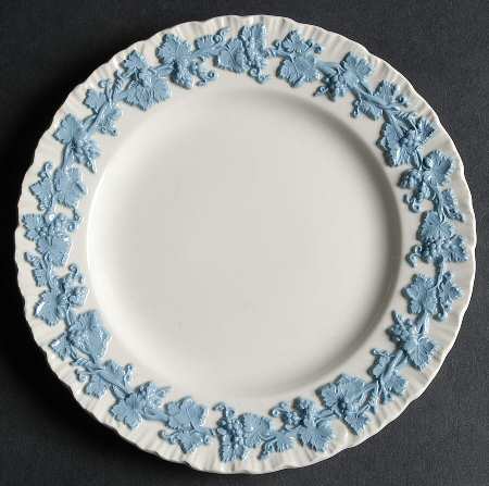 Lavender on Cream Color (Shell Edge) Bread & Butter Plate by Wedgwood
