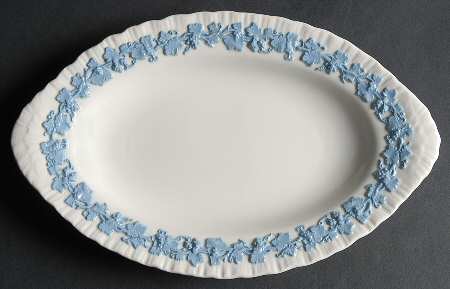 Lavender on Cream Color (Shell Edge) Underplate for Gravy Boat