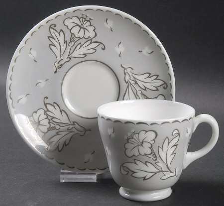Lady Jane Grey Footed Demitasse Cup & Saucer Set