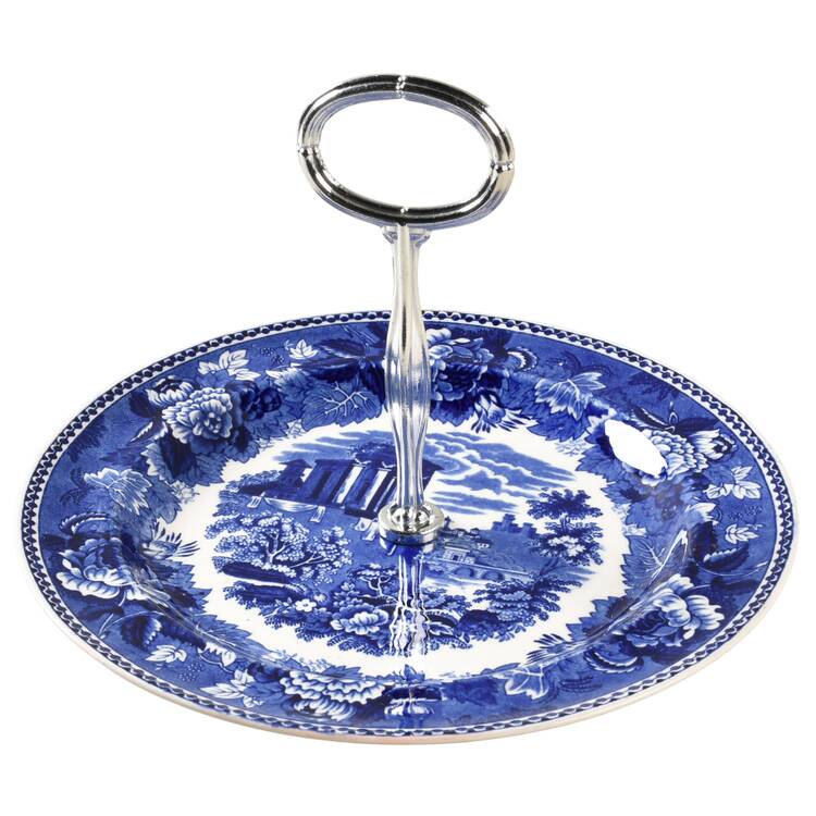 Landscape Dark Blue (No Trim) 6" - 7" Tidbit (from Salad Plate) HC