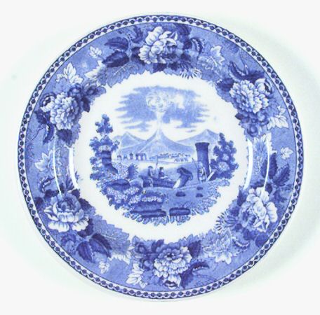 Landscape Dark Blue (No Trim) Bread & Butter Plate