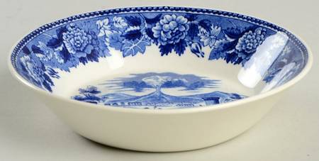 Landscape Dark Blue (No Trim) Fruit/Dessert (Sauce) Bowl
