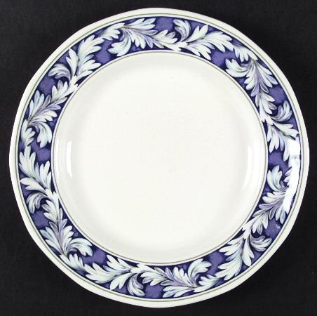 Laurel (White Leaves on Blue Band) by Wedgwood
