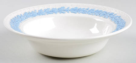 Laurel (Lavender on Cream Color) Rim Fruit/Dessert (Sauce) Bowl