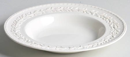 Laurel (Cream Color on Cream Color) Rim Soup Bowl