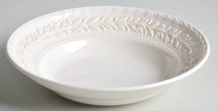Laurel (Cream Color on Cream Color) Fruit/Dessert (Sauce) Bowl