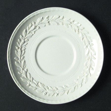 Laurel (Cream Color on Cream Color) Saucer