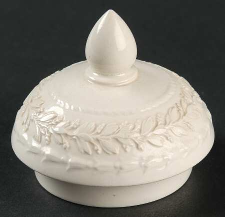 Laurel (Cream Color on Cream Color) Lid for Sugar Bowl
