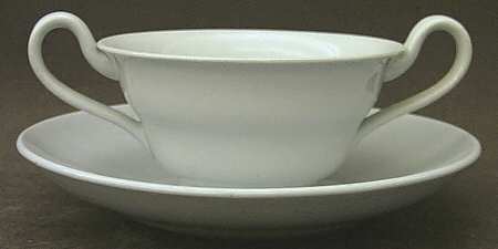 Lavender Footed Bouillon Cup & Saucer